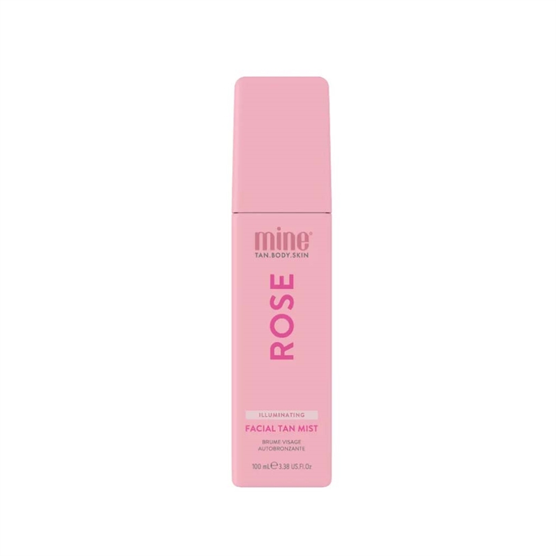 Minetan – Illuminating Facial Tan Mist Rose 100 ml  hos parfumerihamoghende.dk 