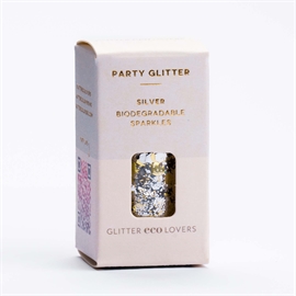 Eco Lovers Silver Party Glitter 15 ml  hos parfumerihamoghende.dk 