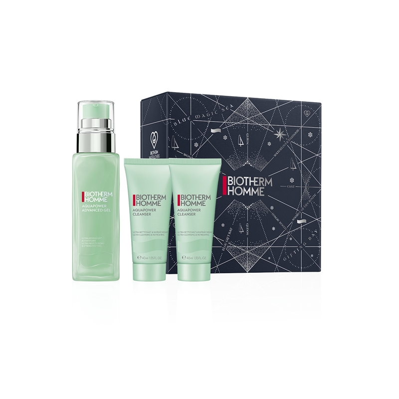 Biotherm Homme Aquapower X-Mas Set  hos parfumerihamoghende.dk 