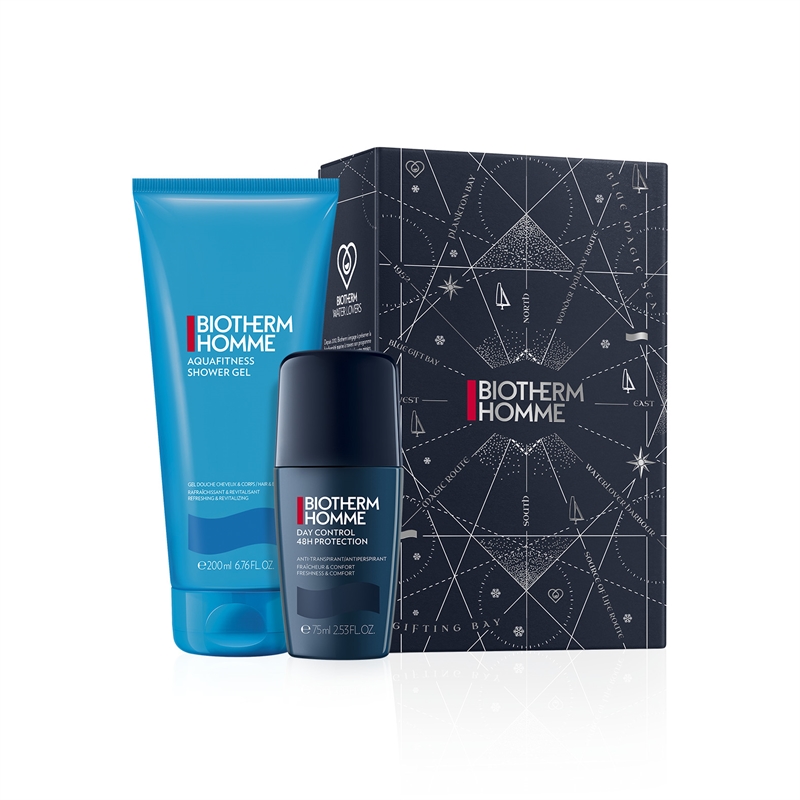 Biotherm Homme Deo-Rollon - Shower Gel X-Mas Set  hos parfumerihamoghende.dk 