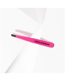 Tweezerman Mini Slant Tweezer - Neon Pink hos parfumerihamoghende.dk 