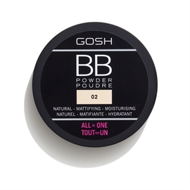 Gosh BB Powder 02 Sand hos parfumerihamoghende.dk 