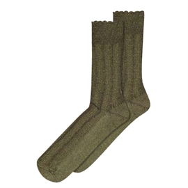 mp Denmark Julia Glitter Socks - Capulet Olive 40/42 hos parfumerihamoghende.dk 