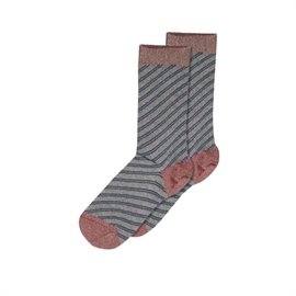 mp Denmark Else Glitter Socks - Dark Denim 40/42 hos parfumerihamoghende.dk 