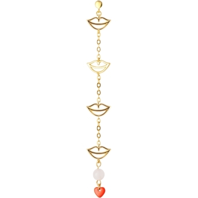 LULU Copenhagen Topping Long 4 Secrets Earring 1 pcs - Gold plated