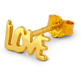 LULU Copenhagen Word Love Earring 1 pcs - Gold plated