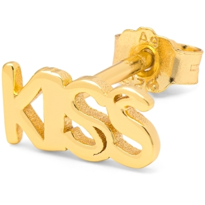 LULU Copenhagen Word Kiss Earring 1 pcs - Gold plated