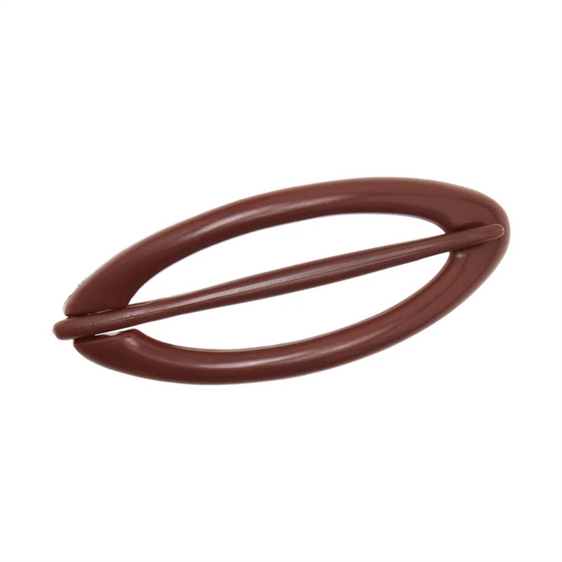 Pico Oval Hair Pin - Chocolate