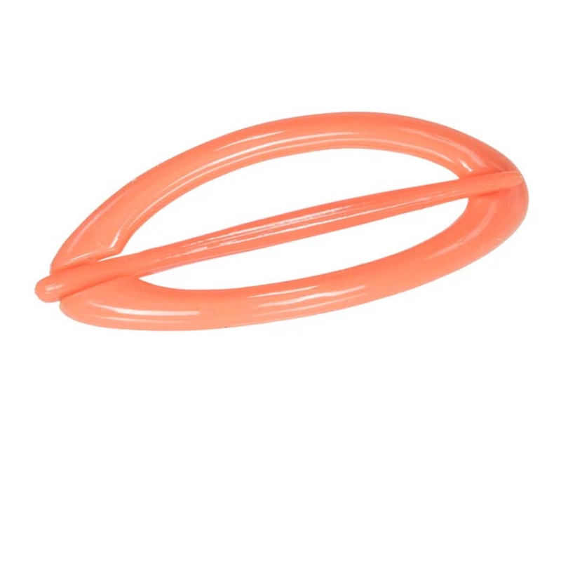 Pico Oval Hair Pin - Pastel Coral