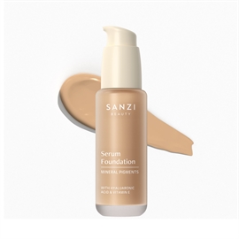 Sanzi Serum Foundation 07 Medium Warm Golden hos parfumerihamoghende.dk 