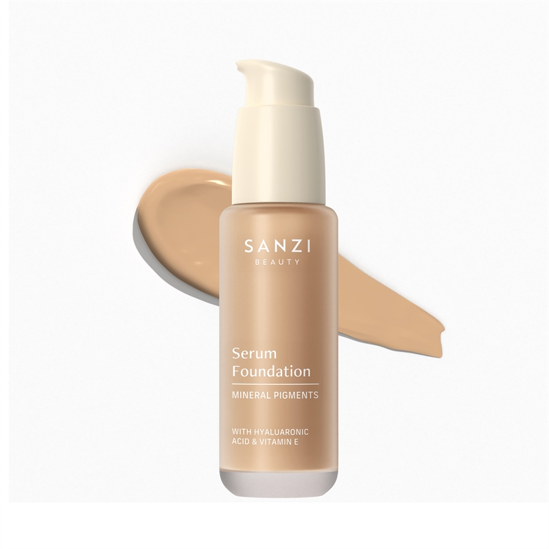 Sanzi Serum Foundation 07 Medium Warm Golden hos parfumerihamoghende.dk 