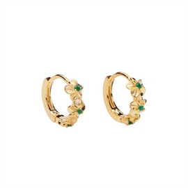 Pico Aster Crystal Hoops Forrest