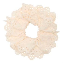 Pico Lace Schrunchies Ivory 